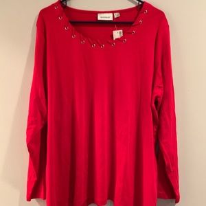 The Avenue Red long sleeve shirt